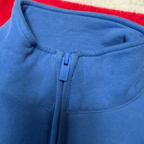 Aritzia Blue Half-Zip  in french blue color size S - Picture 3 of 4